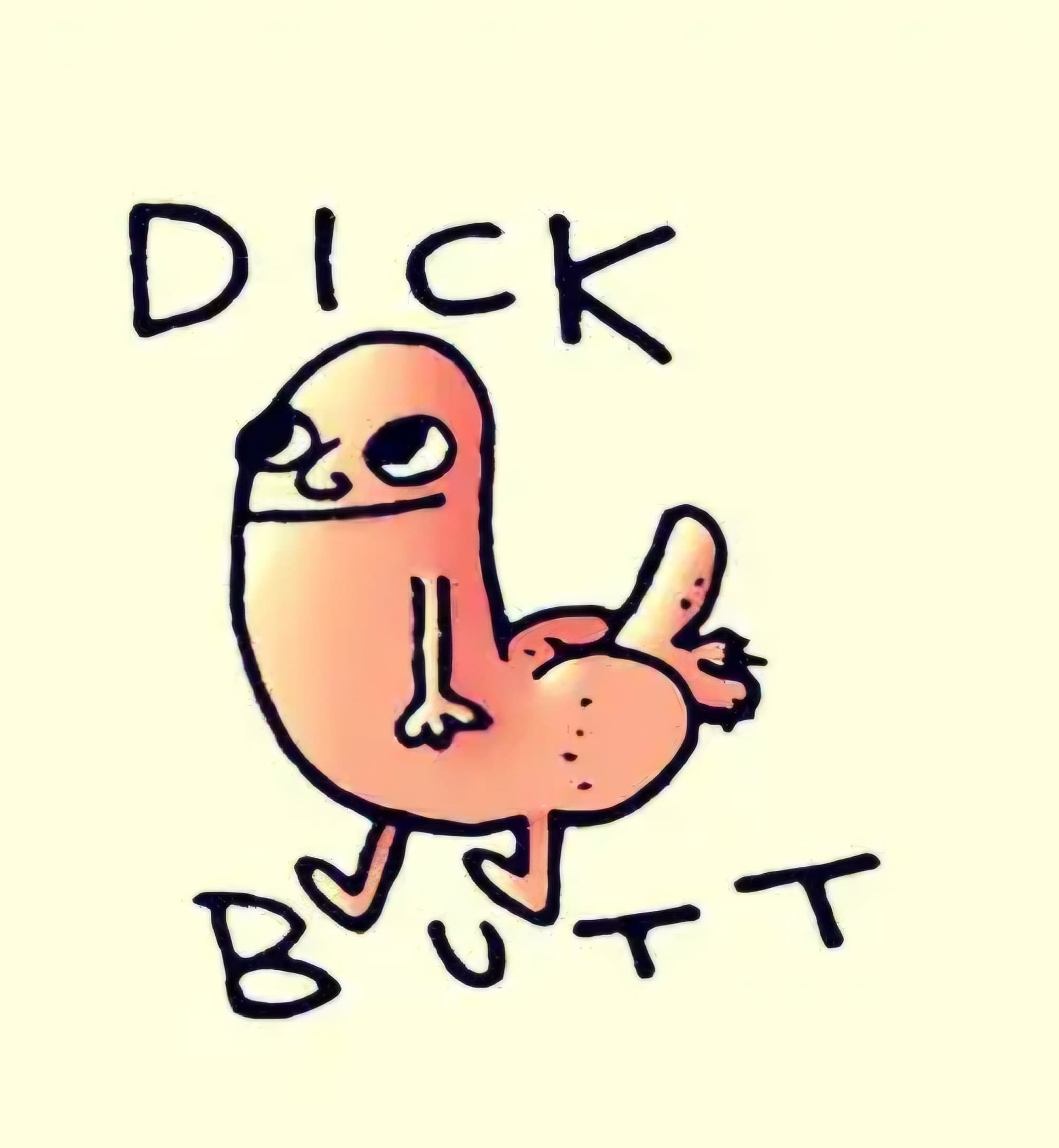 The original hand-drawn Dickbutt artwork